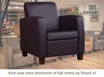 Leren fauteuil Joy - Toledo Merlin (donkerpaars) - Poten, Huis en Inrichting, Fauteuils, Nieuw, Ophalen of Verzenden, Eigentijds, Klassiek, Modern