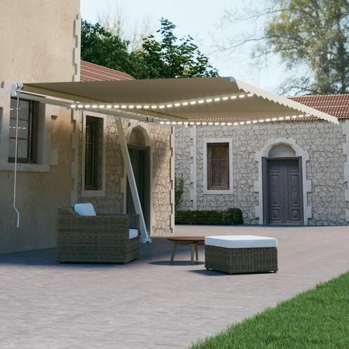 vidaXL Luifel automatisch met LED en windsensor 500x300 cm, Tuin en Terras, Zonneschermen, Nieuw, Verzenden