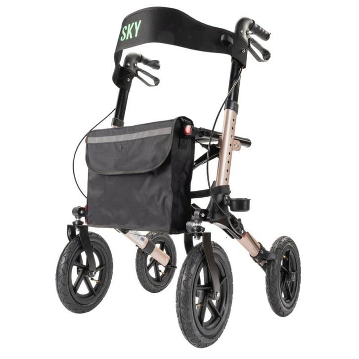 Sky Air lichtgewicht outdoor rollator met luchtbanden - Cham, Diversen, Rollators, Ophalen of Verzenden