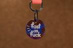 Grappige hondenpenning - Fast as fuck - Leuk als cadeau, Verzenden, Handgemaakt, Nieuw