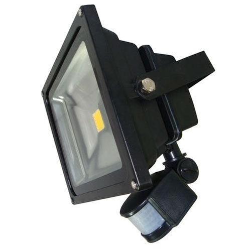 50W LED / PIR schijnwerper Warm Wit 3000K zwarte behuizing, Tuin en Terras, Buitenverlichting, Ophalen of Verzenden