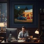 Le Yack - Blue Car Nights - Hand signed