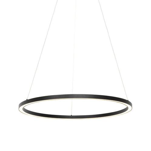 Smart hanglamp zwart 80 cm incl. LED en RGBW - Girello, Huis en Inrichting, Lampen | Hanglampen, Nieuw, Overige materialen, 75 cm of meer