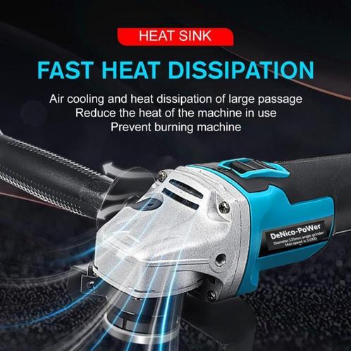 Slijptol haakse slijper 850w 18v 125mm, Doe-het-zelf en Verbouw, Gereedschap | Overige machines, Nieuw, Verzenden