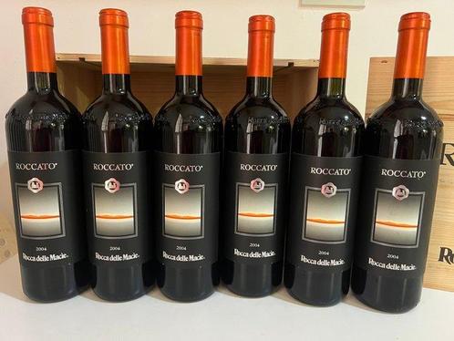 2004 Rocca delle Macie, Roccato - Toscane IGT - 6 Flessen, Verzamelen, Wijnen