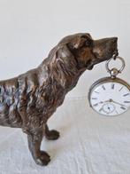 sculptuur, Porte Montre: hond - 17.5 cm - Zinklegering