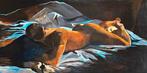 Art & Eternity - Homme allongé sur drap bleuté