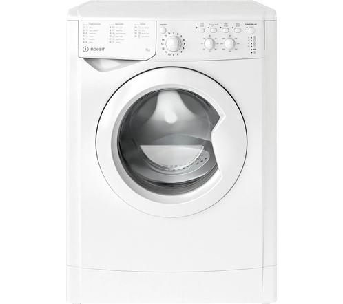 Indesit Iwc 71453 W Wasmachine 7kg 1400t, Witgoed en Apparatuur, Wasmachines, Zo goed als nieuw, Voorlader, 85 tot 90 cm, Ophalen of Verzenden