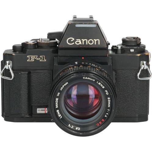 Tweedehands Canon F-1 + FD 50mm f/1.4 SSC CM3201, Audio, Tv en Foto, Fotocamera's Analoog, Gebruikt, Canon, Ophalen of Verzenden