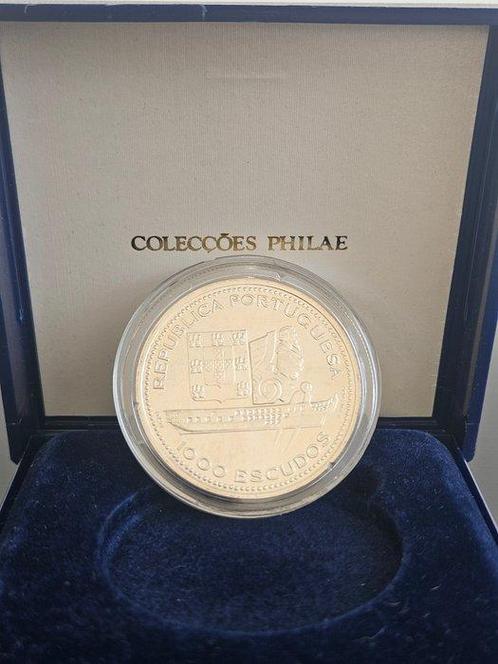 Portugal. Republic. Lote de 5 monedas de plata de 1000, Postzegels en Munten, Munten | Europa | Niet-Euromunten