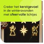 Kerstverlichting Raam Engel, Kerstman, Noorderster - 73-82cm, Diversen, Kerst, Verzenden, Nieuw