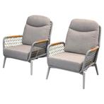 Monza balkonset 2 delig verstelbaar latte rope, Tuin en Terras, Tuinsets en Loungesets, Ophalen of Verzenden, Nieuw