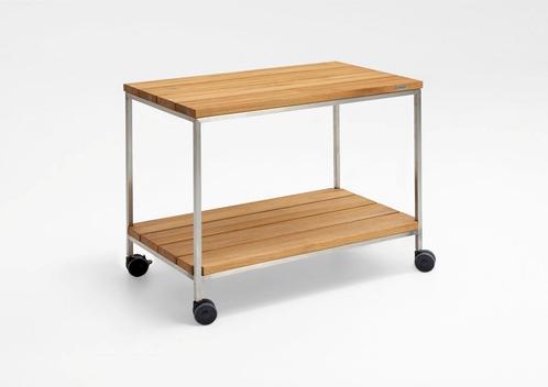 Niehoff Nicola Serveerwagen Roestvrij staal 95x54 cm -, Tuin en Terras, Tuintafels, Ophalen of Verzenden