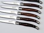 Laguiole - 12x Steak knives - Dark Brown - incl. Certificate