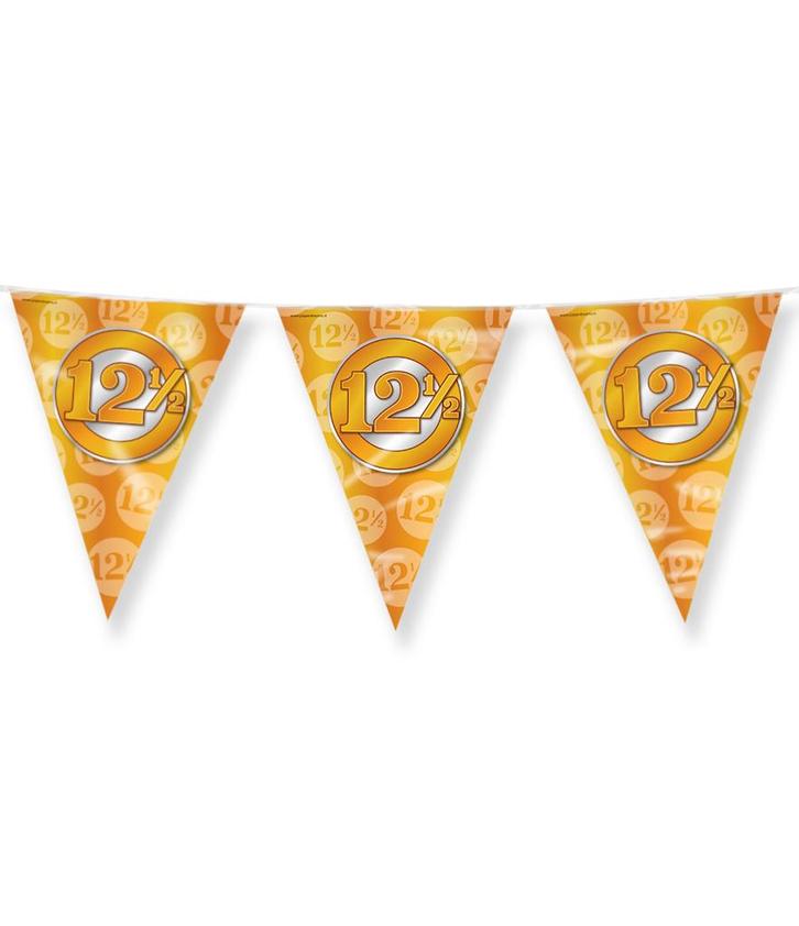 Vlaggenlijn 12,5 Jaar Getrouwd Brons (10m), Hobby en Vrije tijd, Feestartikelen, Nieuw, Ophalen of Verzenden