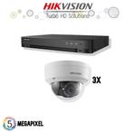 Hikvision Turbo HD Set | 3x Dome | 5 Megapixel |, Audio, Tv en Foto, Videobewaking, Nieuw, Ophalen of Verzenden