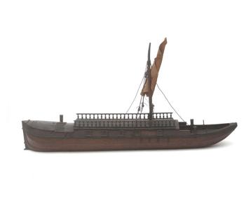 Een houten model van een trekschuit, Duitsland, 18e eeuw beschikbaar voor biedingen