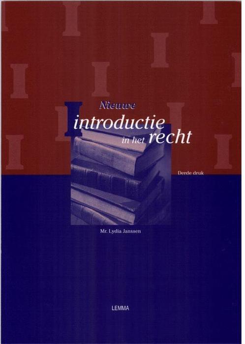 Nieuwe introductie in het recht 9789059312166 Lydia Janssen, Boeken, Wetenschap, Gelezen, Verzenden