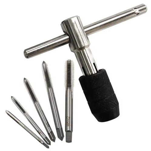 Draadtapset - Tappenset - Tapset - M3/M4/M5/M6/M8 - 6-Delig, Doe-het-zelf en Verbouw, Gereedschap | Handgereedschap, Nieuw, Verzenden