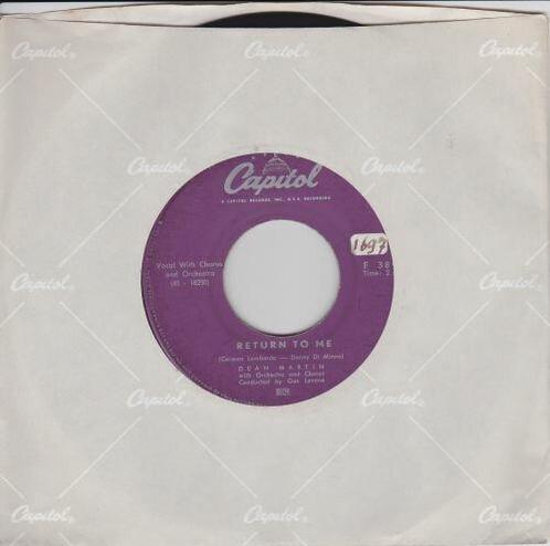 Dean Martin - Return to me + Forgetting you (Vinylsingle), Cd's en Dvd's, Vinyl Singles, Verzenden