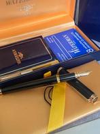 Waterman - Gentleman in smalto nero pennino 18 kt - Vulpen, Verzamelen, Pennenverzamelingen, Nieuw
