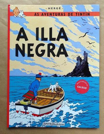 Tintin - 5 albums Lîle noire en cinq dialectes espagnols beschikbaar voor biedingen