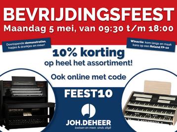 10% korting op ons hele assortiment! Muziekwinkel Joh.deHeer beschikbaar voor biedingen