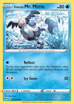 Galarian Mr. Mime 035/189 Darkness Ablaze, Hobby en Vrije tijd, Verzamelkaartspellen | Pokémon, Ophalen of Verzenden, Nieuw, Losse kaart