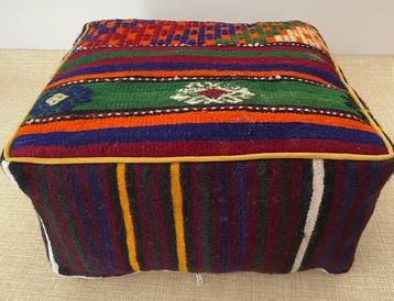 Kelim Poef - Kelim - 48 cm - 48 cm beschikbaar voor biedingen