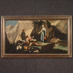 Italiaanse school (XVIII) - Paesaggio scena pastorale, Antiek en Kunst