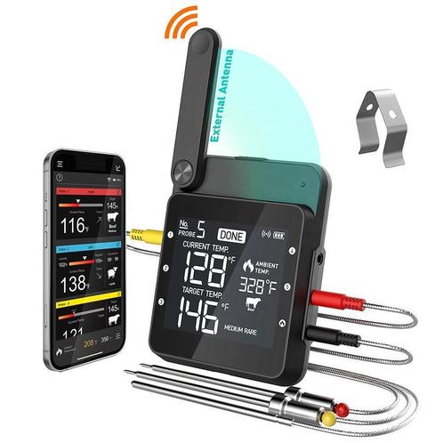 ToGrill 6 Kanaals BBQ Thermometer op WiFi/Bluetooth 2 probes, Tuin en Terras, Barbecue-accessoires, Nieuw, Ophalen of Verzenden