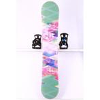 155 dames snowboard K2 ECO LITE, green/pink, FLAT, Verzenden, Gebruikt