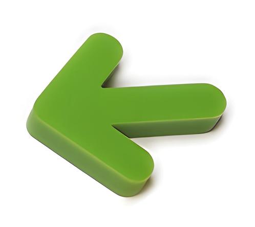 Set van 5 kunststof pijlen (8 mm dikte, groen, pmma, zelfkl, Doe-het-zelf en Verbouw, Gereedschap | Handgereedschap, Nieuw, Ophalen of Verzenden