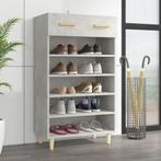 vidaXL Schoenenkast 60x35x105 cm bewerkt hout betongrijs, Huis en Inrichting, Verzenden, Nieuw