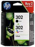 HP Cartridge HP 302 zwart/kleur - 2 stuks, Verzenden, Nieuw