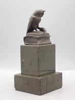 Fritz Kochendörfer (1871-1942) - Figuur - Owl and Book -, Antiek en Kunst