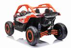 24V CAN-AM Maverick buggy oranje, 4WD, leder, Mp4 TV, RC. (C, Ophalen of Verzenden, Nieuw