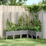 vidaXL Plantenbak met latwerk 160x120x142 cm polypropeen, Tuin en Terras, Verzenden, Nieuw, Kunststof