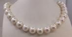 Huge Size - 13x14mm Round White Edison Pearls - Halsketting