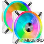 Corsair iCUE QL140 RGB PWM White Dual Fan Kit with Lighting, Verzenden, Nieuw