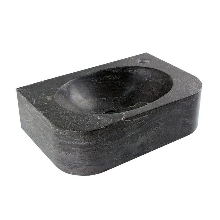 Hardstenen fonteintje Saniflex Flow rechts, Doe-het-zelf en Verbouw, Sanitair, Nieuw, Verzenden