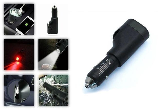 Avrena 6-in-1 zaklamp met noodhamer, gordelsnijder, noodlamp, Telecommunicatie, Mobiele telefoons | Telefoon-opladers, Nieuw, Verzenden