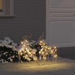 vidaXL LED Rendieren met 40 LED 2 pcs Warmwit PET, Diversen, Kerst, Verzenden, Nieuw