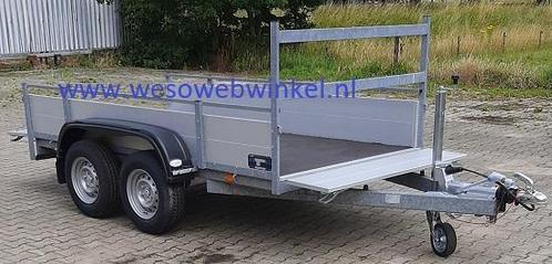 Wesco tandem aanhangwagen aluminium uitvoering geremd, Auto diversen, Aanhangers en Bagagewagens, Nieuw, Ophalen