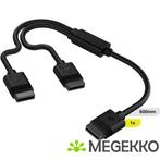 Corsair iCUE LINK Cable, 1x 600mm Y-Cable with Straight, Verzenden, Nieuw