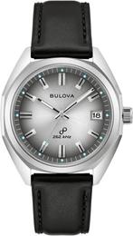 Bulova 96B414 Jet Star horloge, Overige merken, Leer, Staal, Verzenden