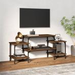 vidaXL Tv-meubel 117x35x52 cm bewerkt hout bruin eikenkleur, 100 tot 150 cm, Verzenden, Nieuw, Minder dan 100 cm