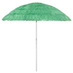 vidaXL Strandparasol Hawaï 240 cm groen, Tuin en Terras, Parasols, Verzenden, Nieuw, 2 tot 3 meter, Strandparasol