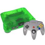 Nintendo N64 Console - Jungle Green / Groen + Grijze Control, Spelcomputers en Games, Spelcomputers | Nintendo 64, Zo goed als nieuw