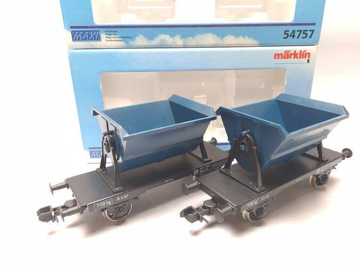 Märklin 1 - 54757 - Modeltrein goederenwagon (2) - 2x, Hobby en Vrije tijd, Modeltreinen | Overige schalen